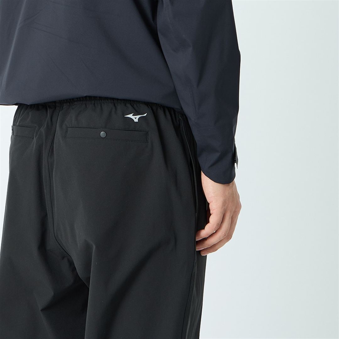 【JEANS FACTORY】ウォーターリパレントストレッチウーブンパンツ ブラック XL
