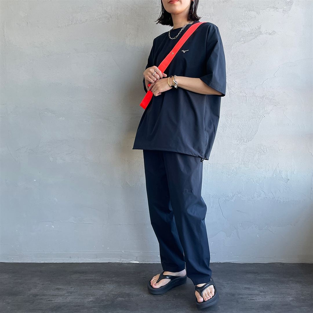 【JEANS FACTORY】ウォーターリパレントストレッチウーブンパンツ ネイビー XL
