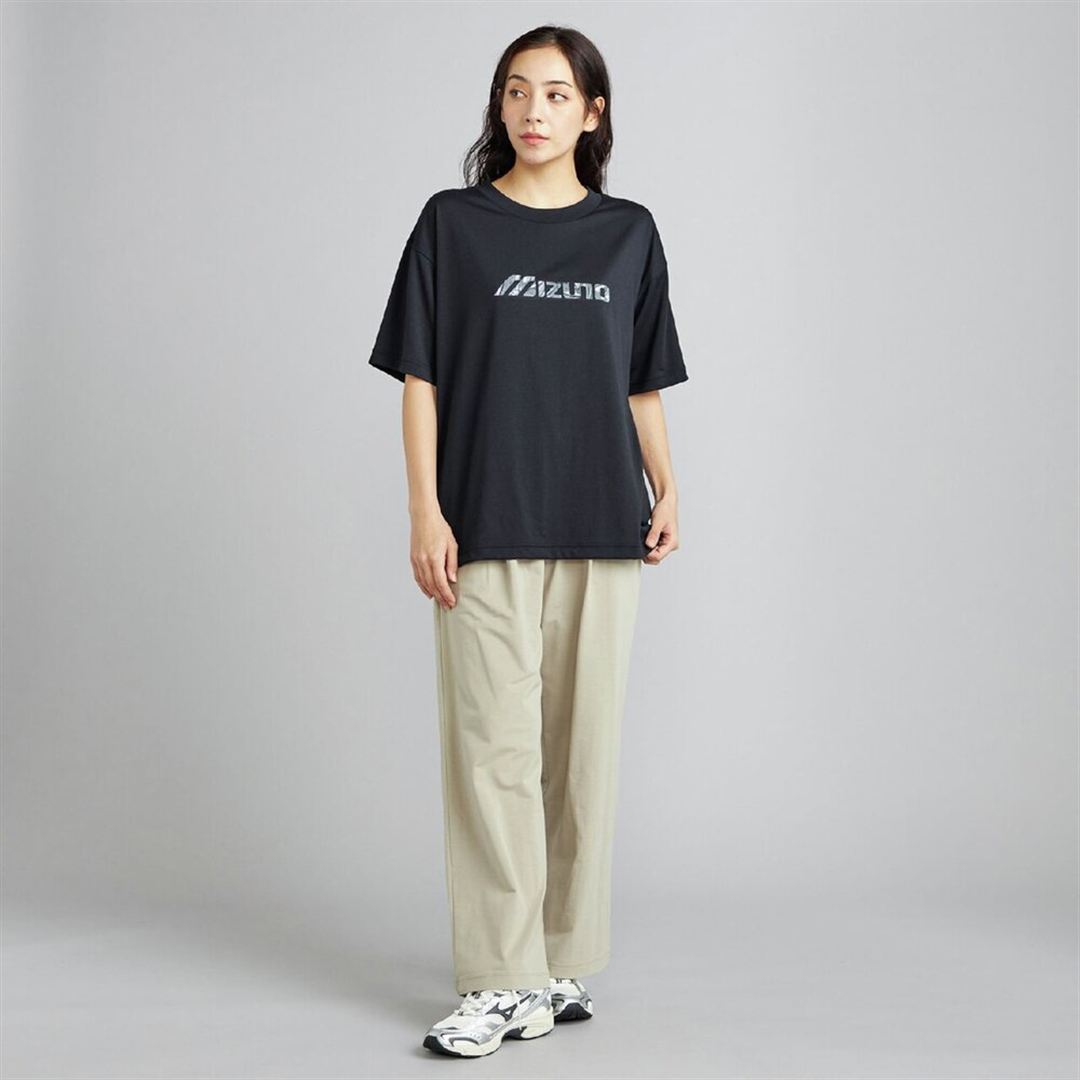リサイクルグラフィックTシャツ ブラック XS