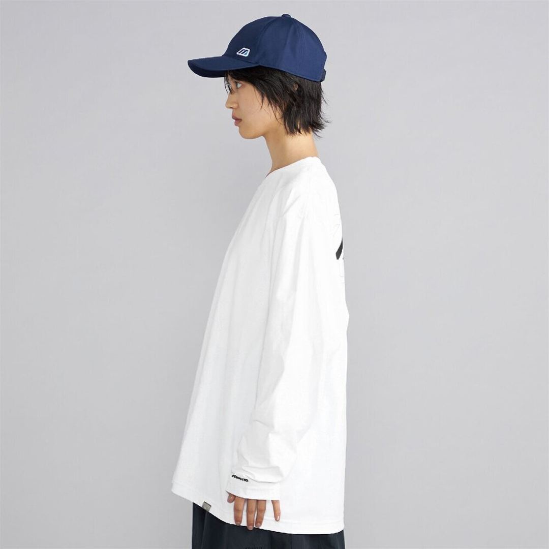ワードマークバックロゴロングスリーブTシャツ ホワイト XL