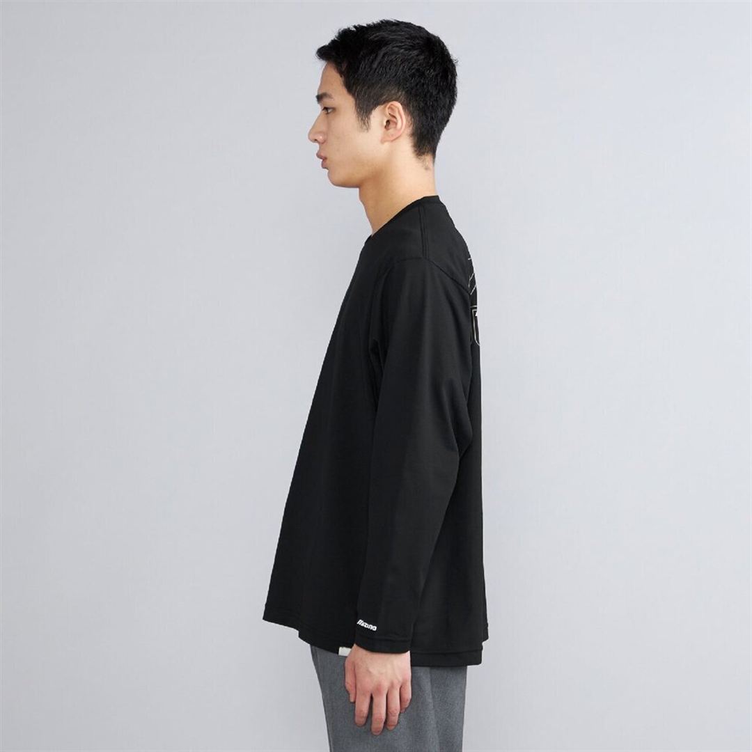 ワードマークバックロゴロングスリーブTシャツ ブラック XL