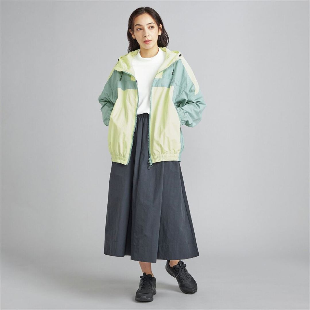 ウォーターリパレントフーディートラックブルゾン シルバングリーン 2XL