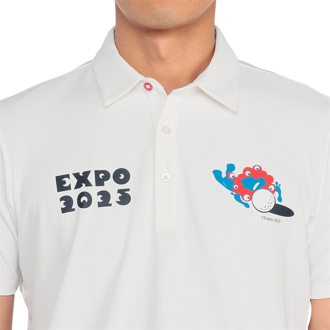 【大阪・関西万博】EXPO2025ミャクミャクエンジョイ半袖シャツ ホワイト M