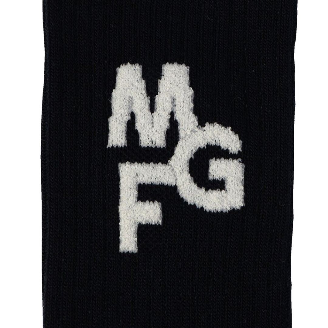【MGFコレクション／吸湿発熱】ブレスサーモミドル丈ソックス ネイビー 22-24