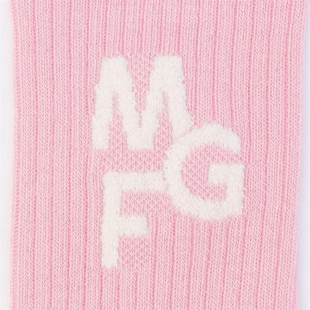 【MGFコレクション／吸湿発熱】ブレスサーモミドル丈ソックス ピンク 22-24