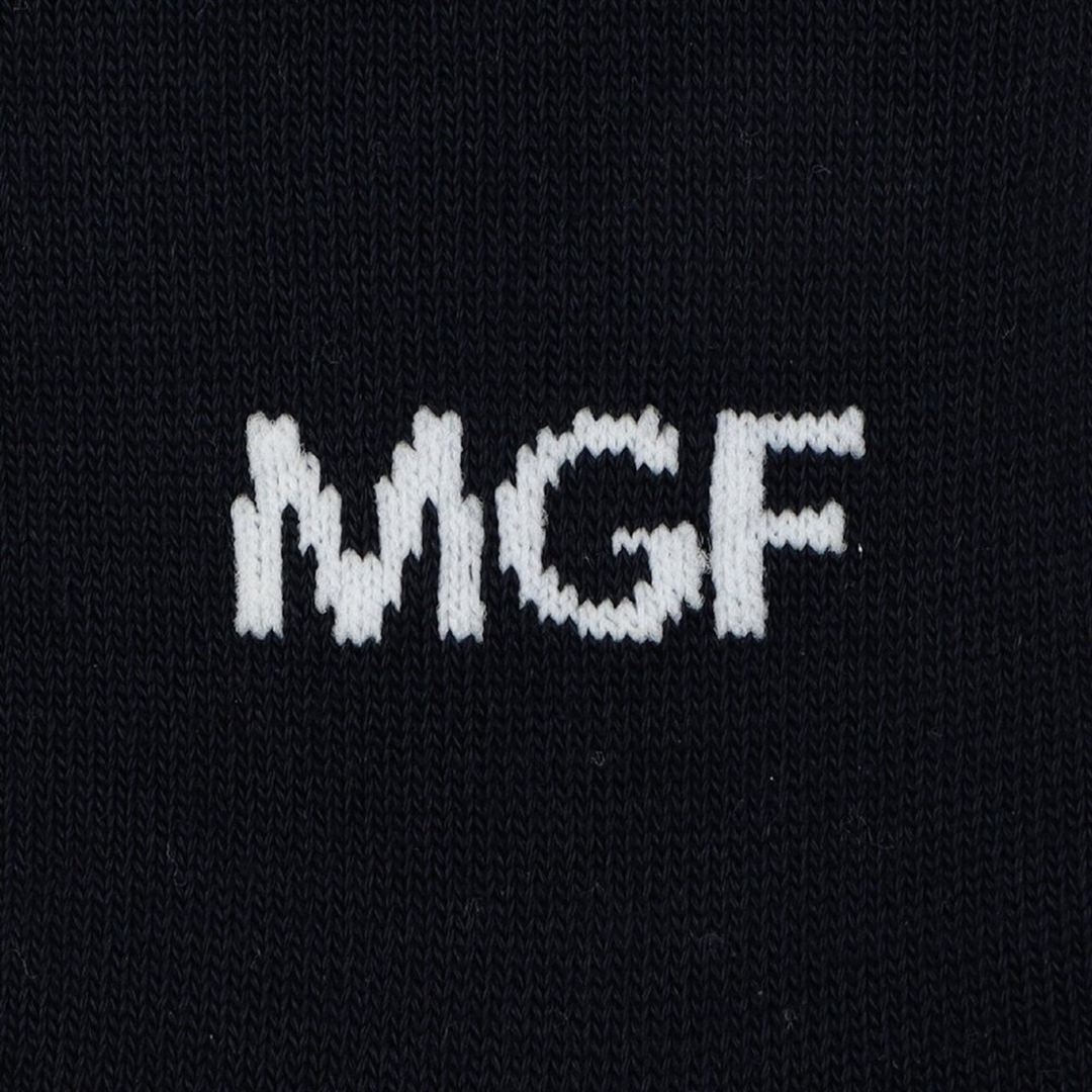 【MGFコレクション】ドライベクターニーハイソックス ネイビー×ホワイト 22-24