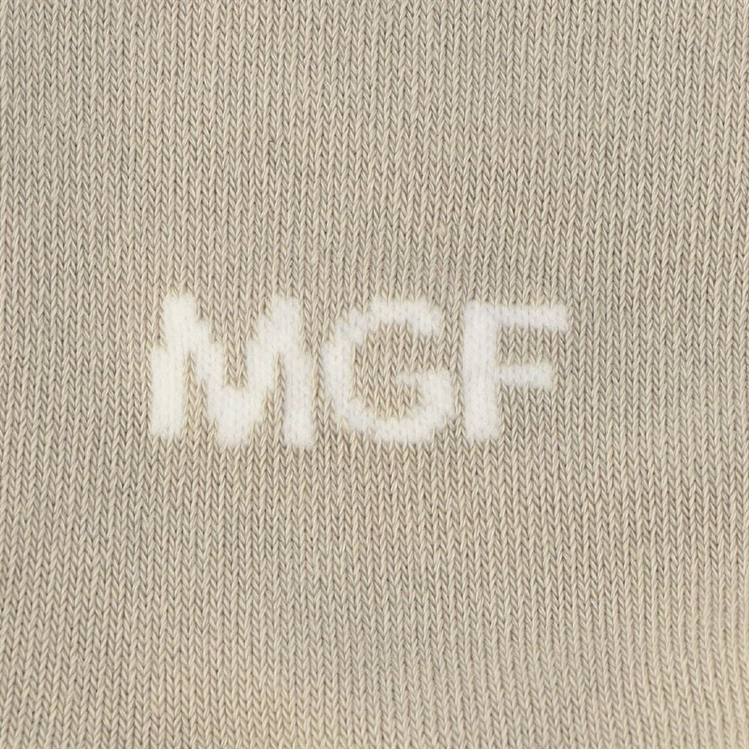 【MGFコレクション】ドライベクターニーハイソックス ベージュ×ホワイト 22-24