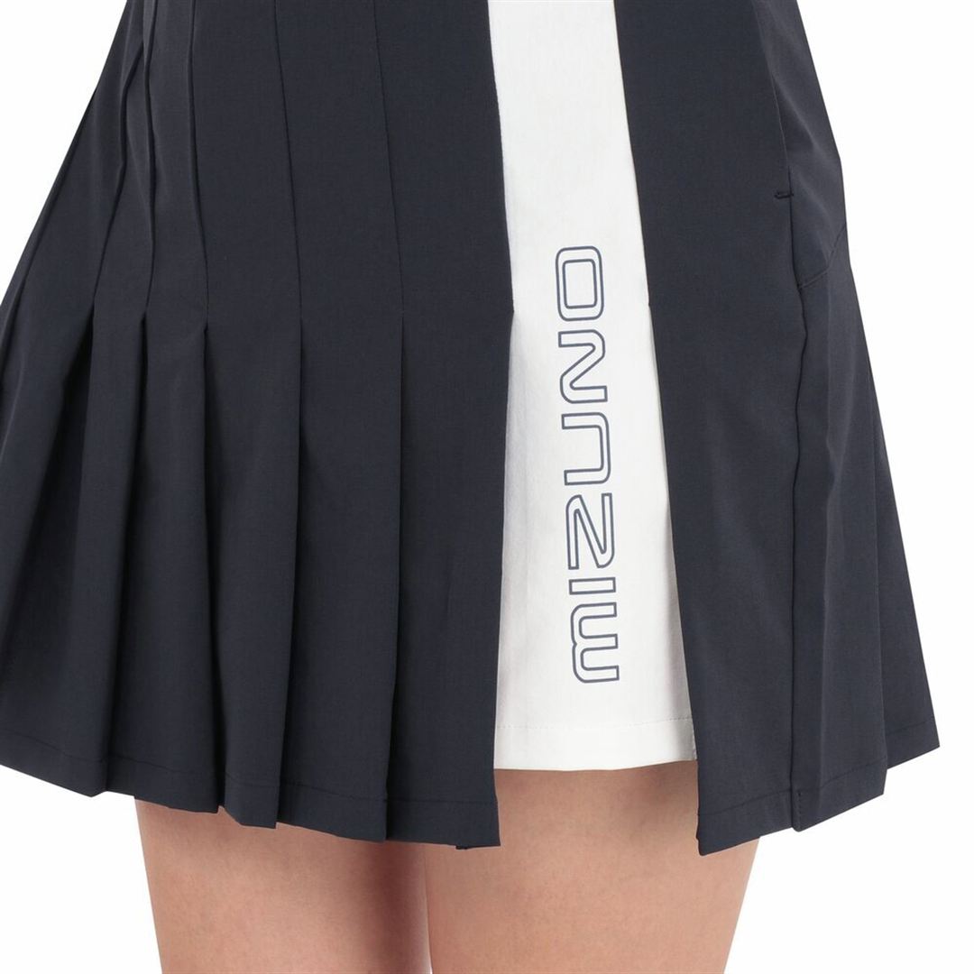 ミズノロゴプリーツスカート ネイビー XL