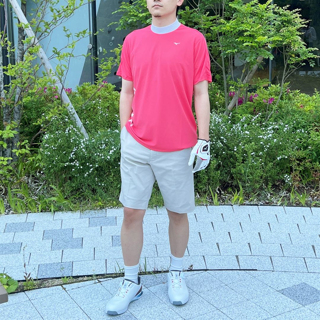 ストレッチチノムーブハーフパンツ ベージュ XL