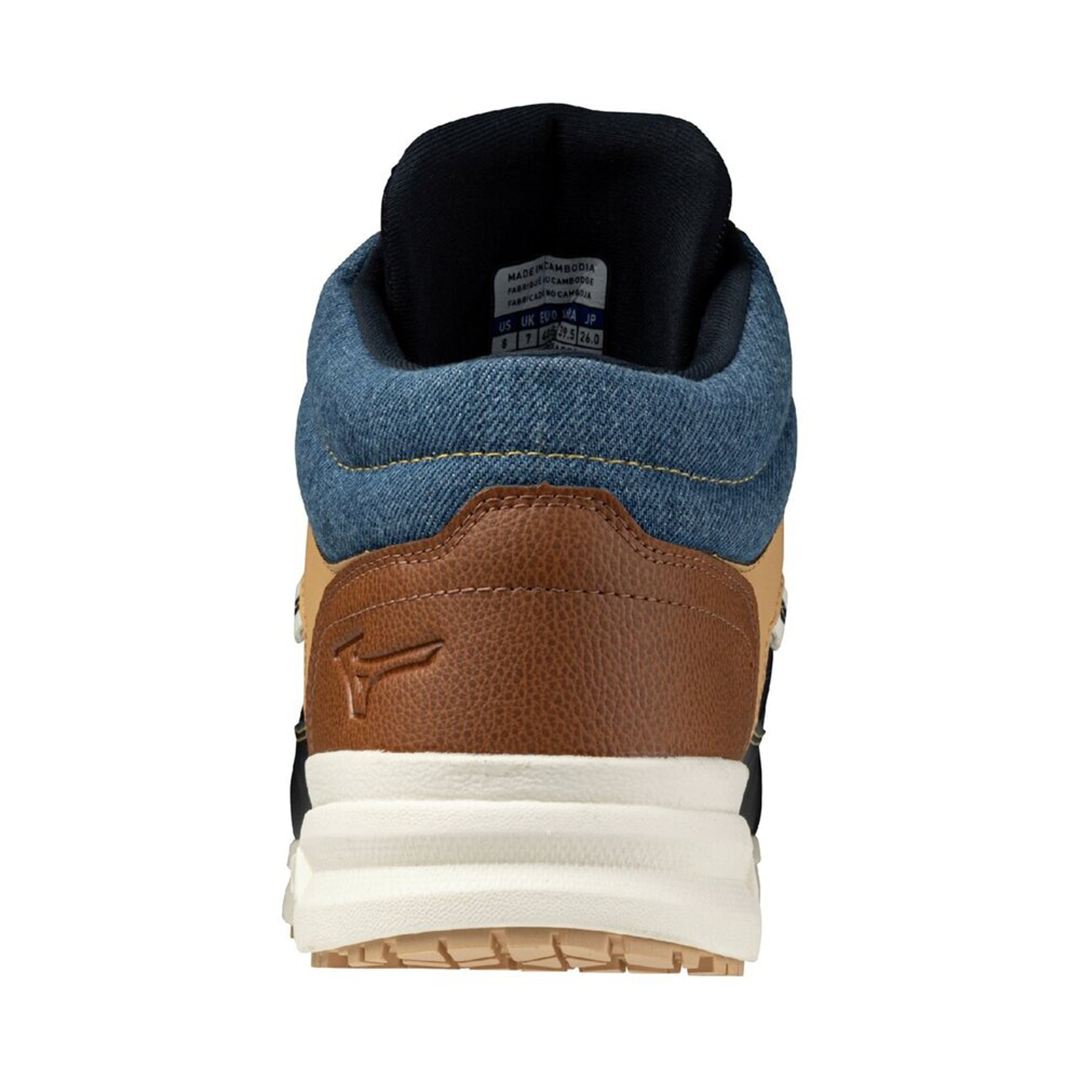 オールマイティLSII 11M DENIM(紐／ハイカット) スモーキーブルー×インディゴブルー×ブラウン 25.0