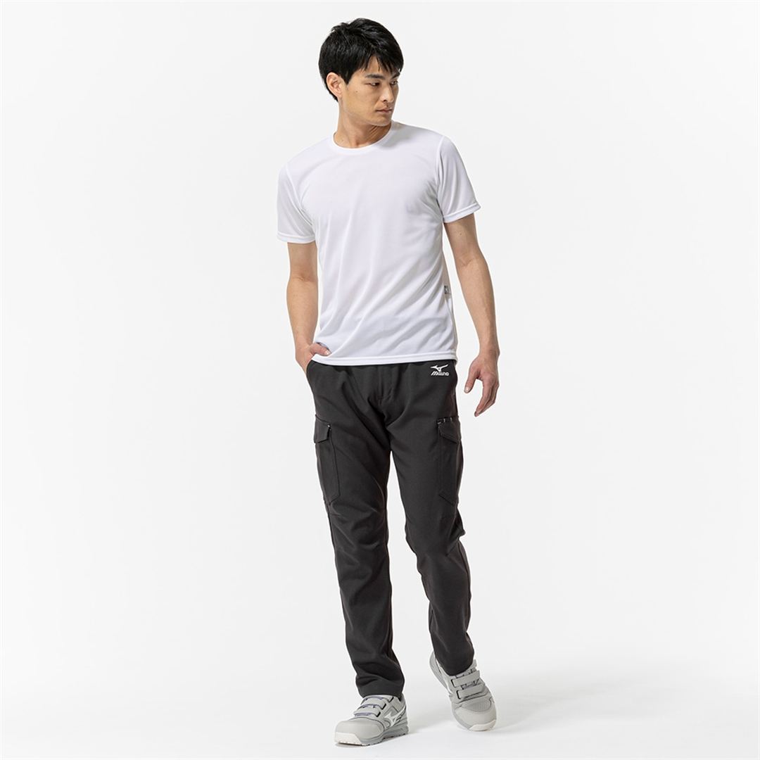 クルーネック ワークTシャツ(制電／半袖) ホワイト XS