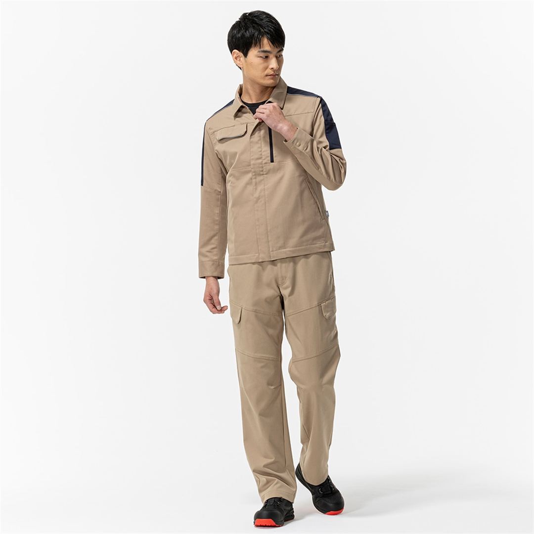 ワークパンツ ストレッチ(制電) ベージュ XL