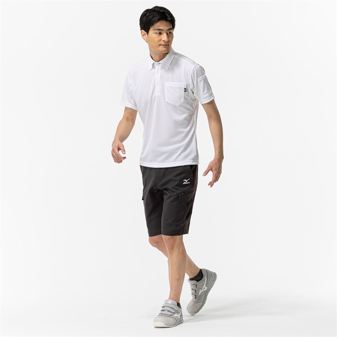 ストレッチMOVEハーフパンツ(制電) チャコールグレー XS