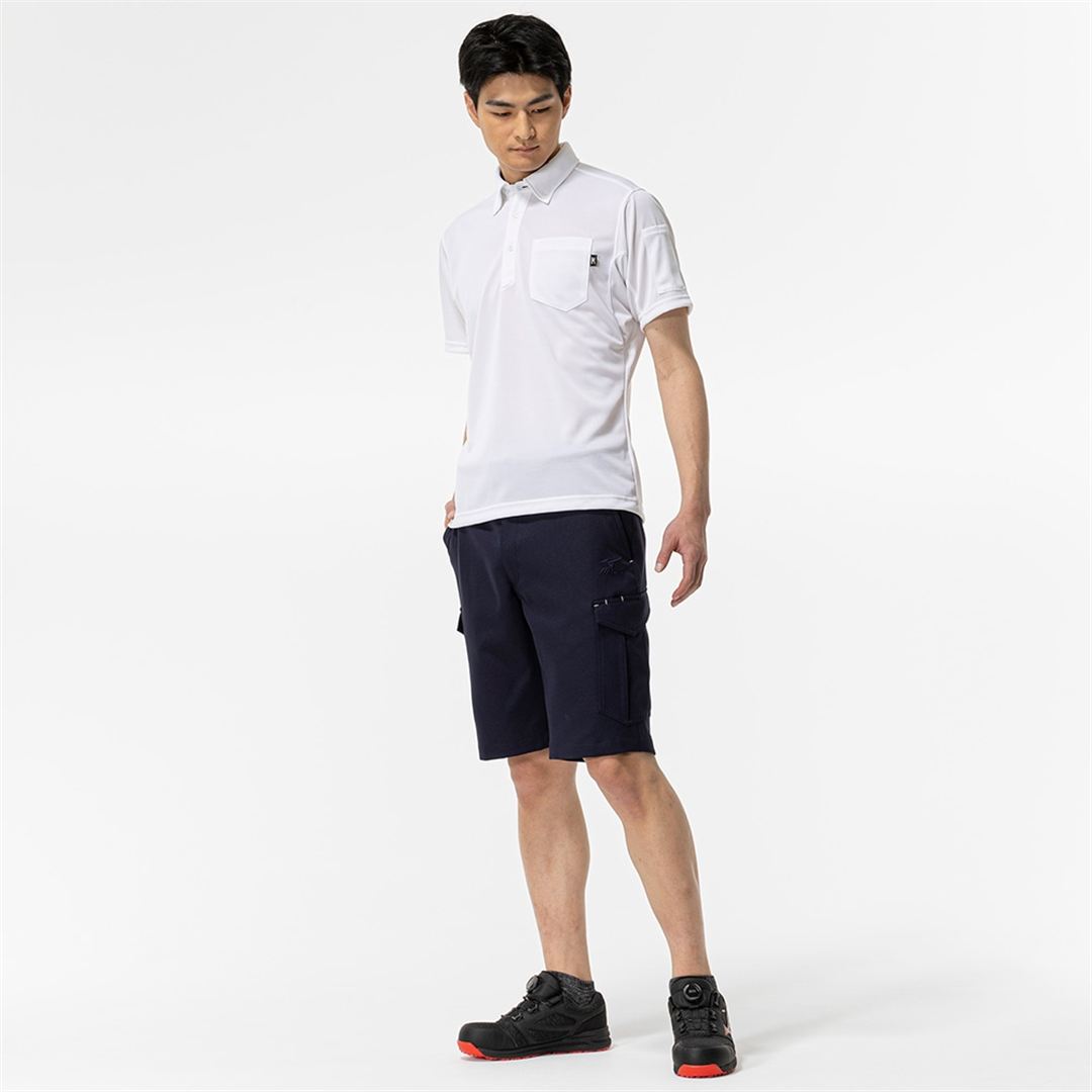 ワークハーフパンツ ストレッチ(制電) ネイビー XS