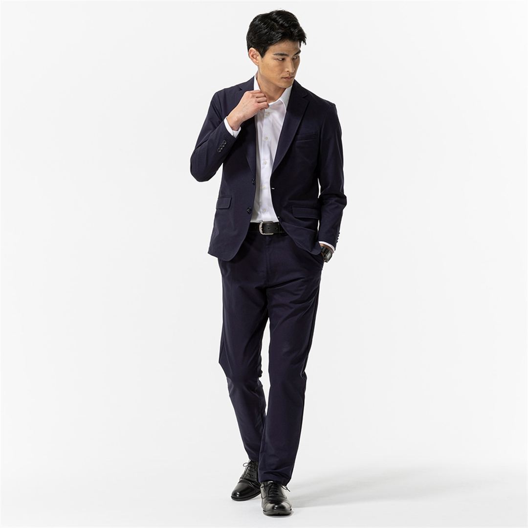 2WAYストレッチ MOVEパンツ(制電／エコ素材) ネイビー XS