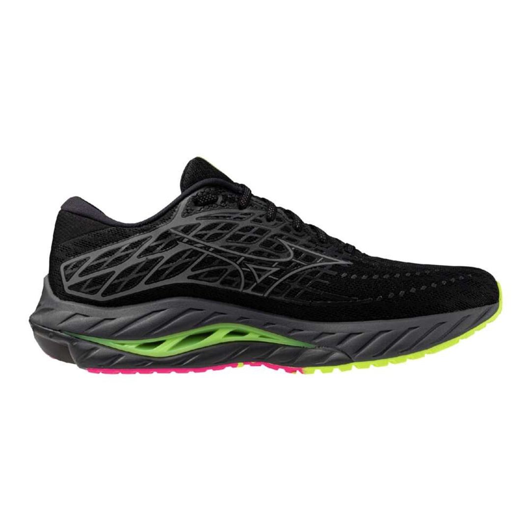 【ミズノ直営限定】ウエーブインスパイア20(ランニング) ブラック×シルバー×イエロー 22.5