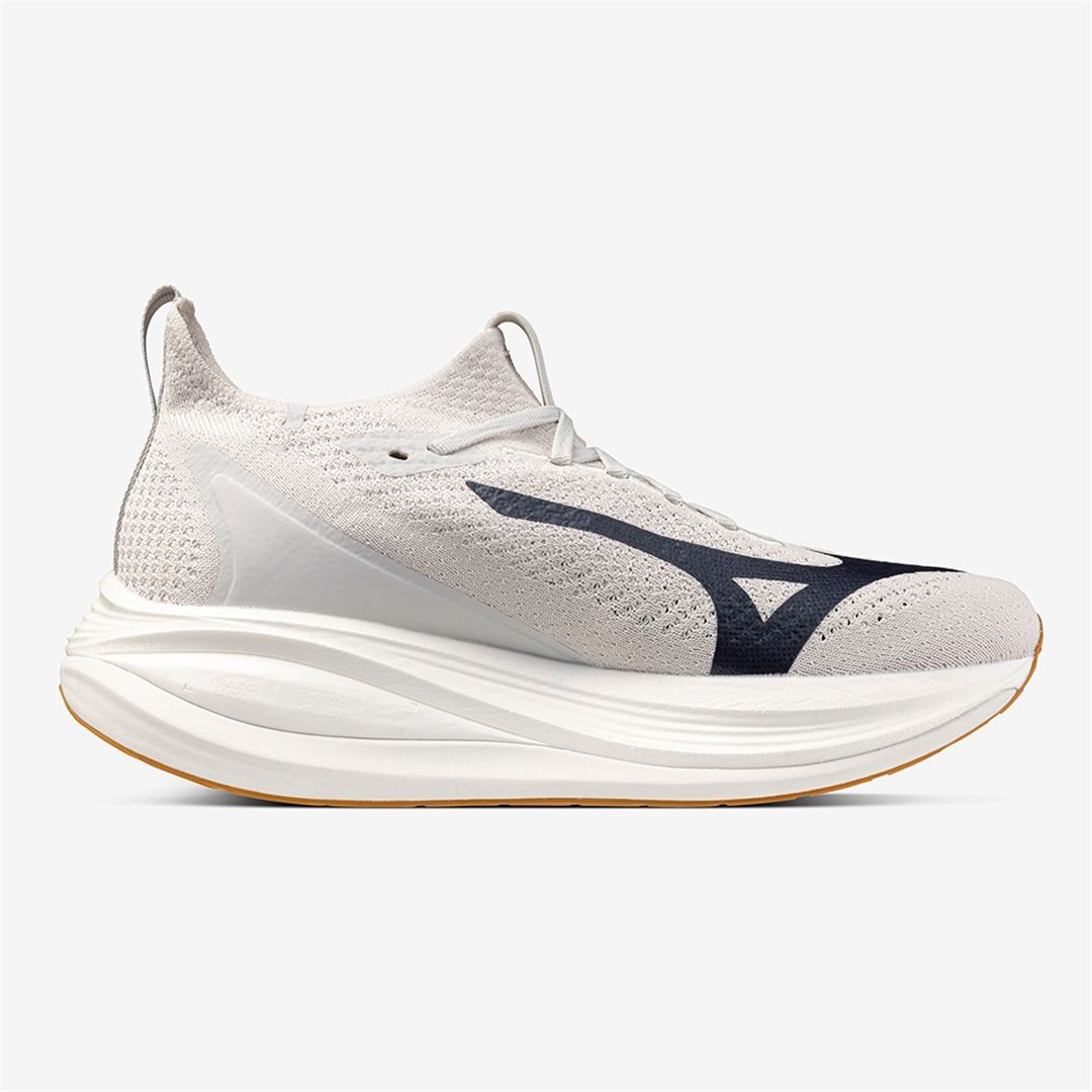 MIZUNO NEO VISTA2(スピードワーク／テンポ走) ライトグレー×オレンジ×ミントグリーン 25.0