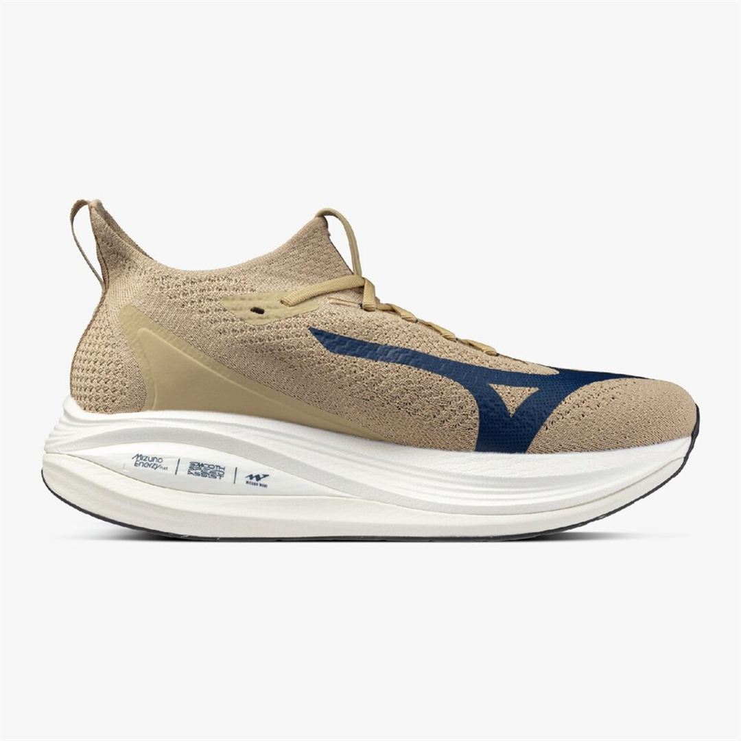 MIZUNO NEO VISTA2(スピードワーク／テンポ走) ベージュ×ホワイト×ネイビー 25.0