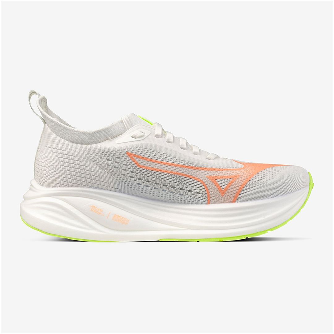 MIZUNO NEO ZEN2(ジョグ／LSD) ホワイト×コーラル×イエロー 25.5
