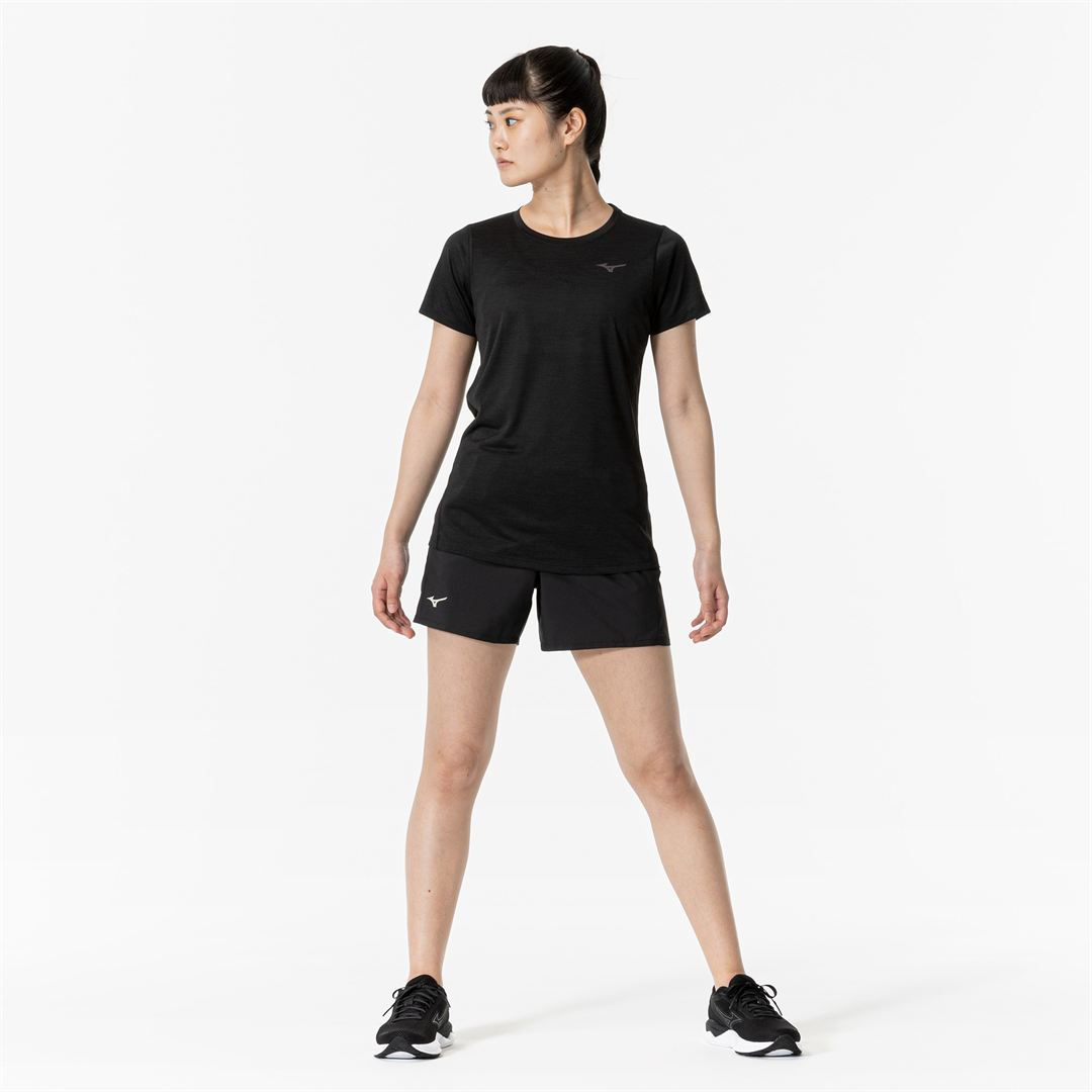 クイックドライTシャツ(オーロラ) ブラック S