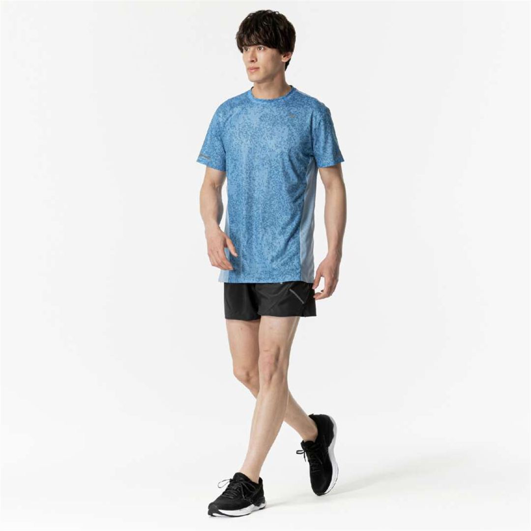 【汗処理／通気】ドライエアロフロープレミアムTシャツ(オーロラ) パリジャンブルー S