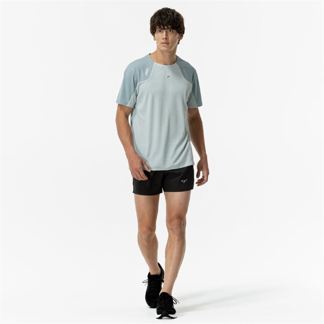 【汗処理／通気】ドライエアロフロープレミアムTシャツ クラウドブルー S