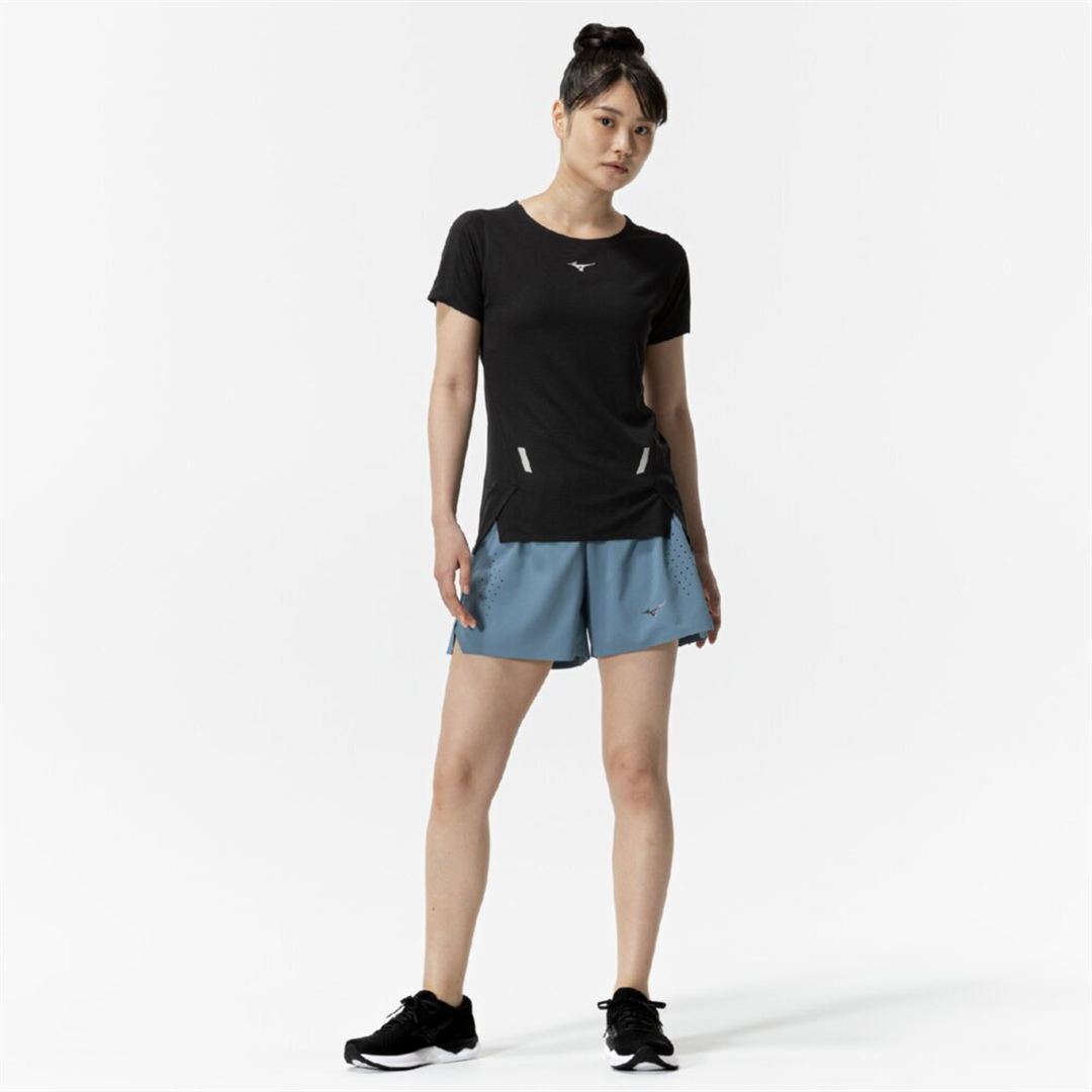 【汗処理／通気】ドライエアロフロープレミアムTシャツ ブラック S