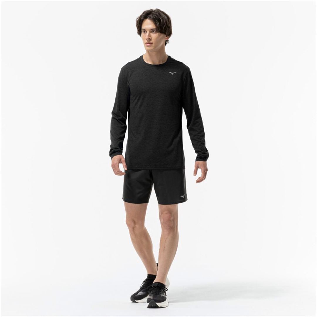 クイックドライTシャツ(長袖) ブラック XL