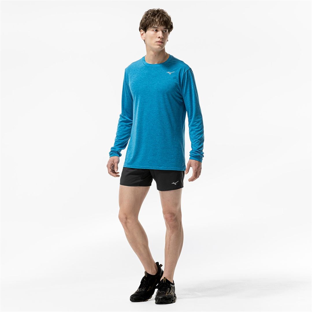 クイックドライTシャツ(長袖) ブルージュエル XL