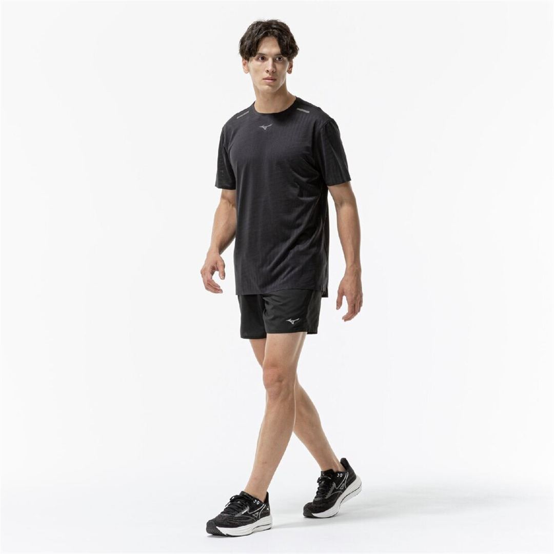 クイックドライ ジャカード Tシャツ ブラック S