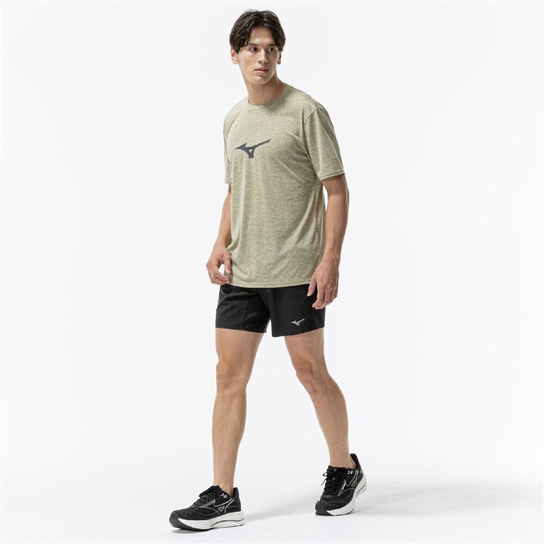 【ミズノ直営限定】クイックドライ ビッグロゴTシャツ エルム XL