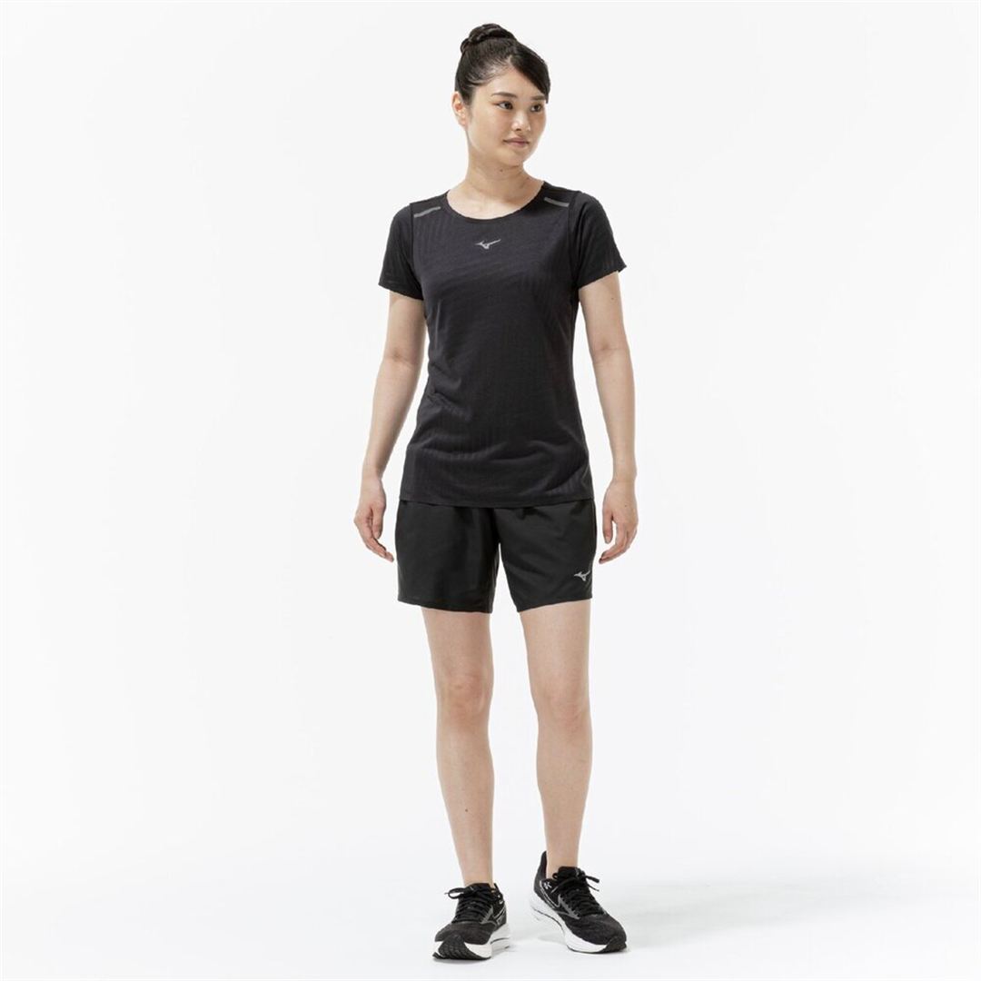 クイックドライ ジャカード Tシャツ ブラック S