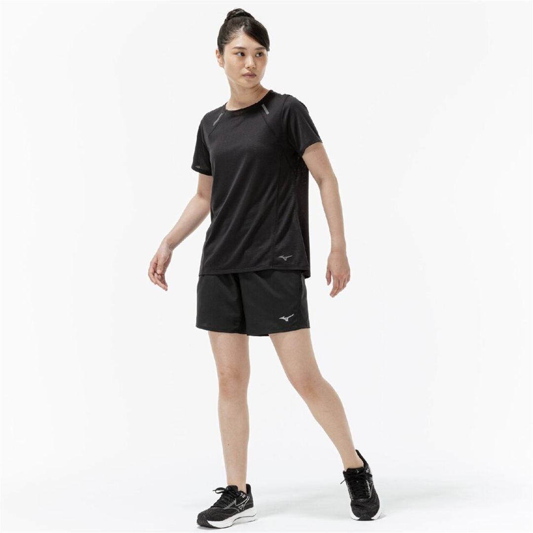 【汗処理／通気】ドライエアロフローTシャツ ブラック S