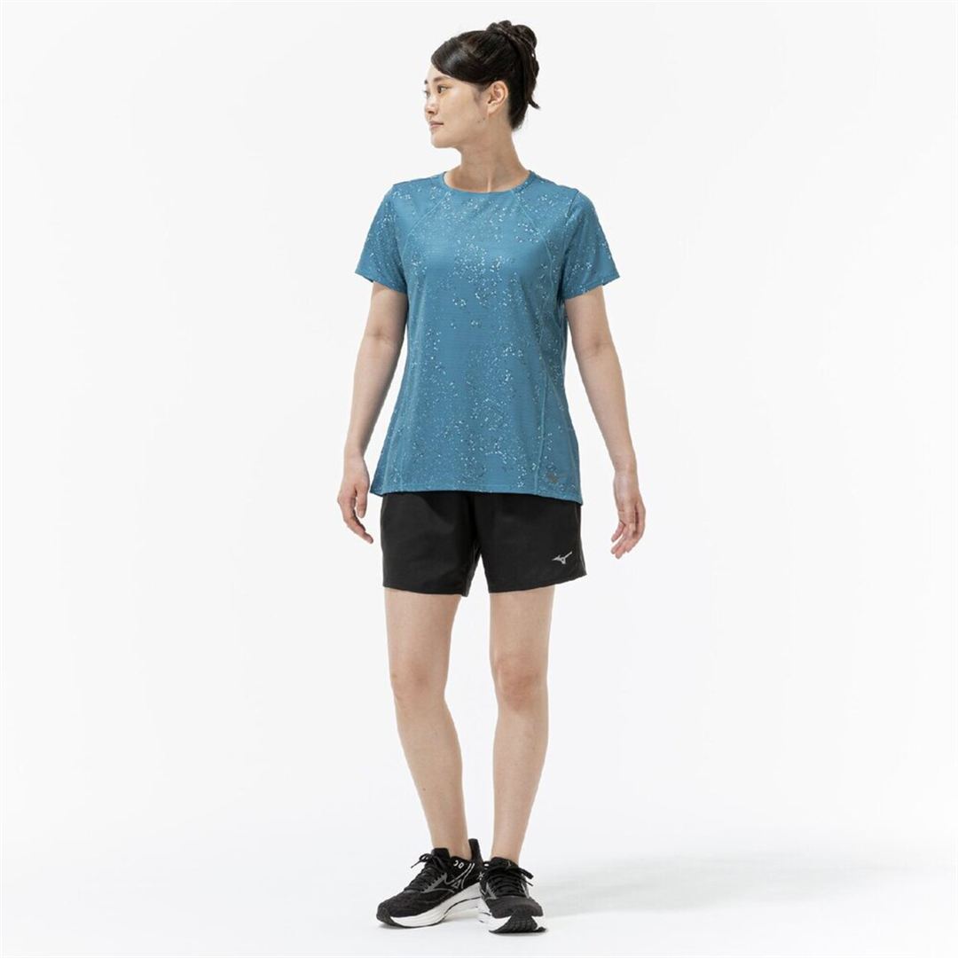 【汗処理／通気】ドライエアロフローグラフィックTシャツ ラ-クスパー S