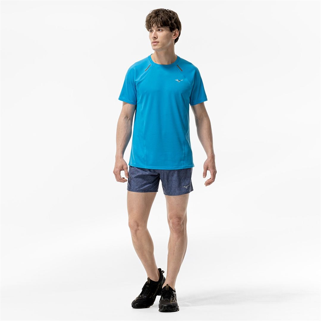 【汗処理／通気】ドライエアロフローTシャツ ブルージュエル XL