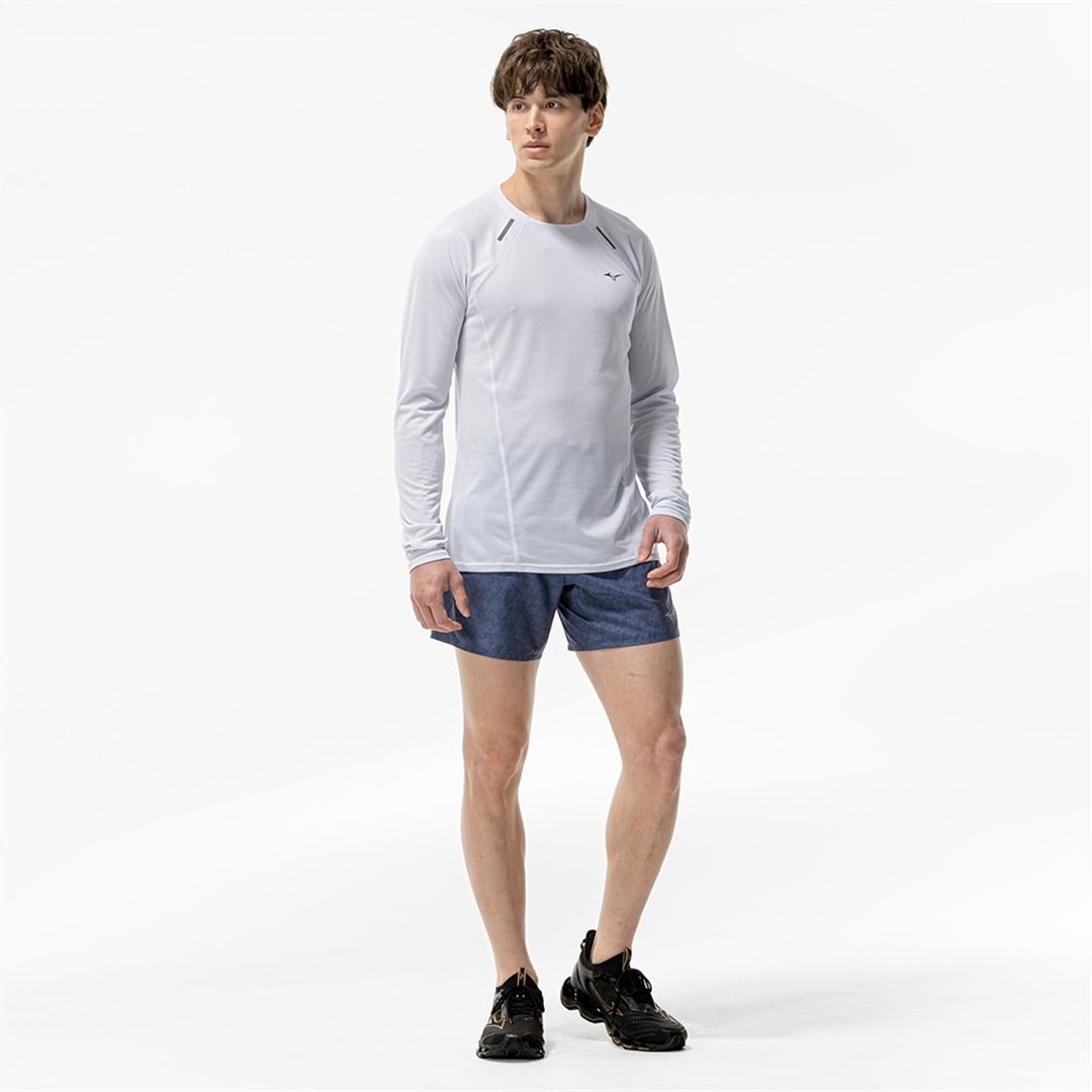 【汗処理／通気】ドライエアロフローTシャツ(長袖) クラウドスケープ XL