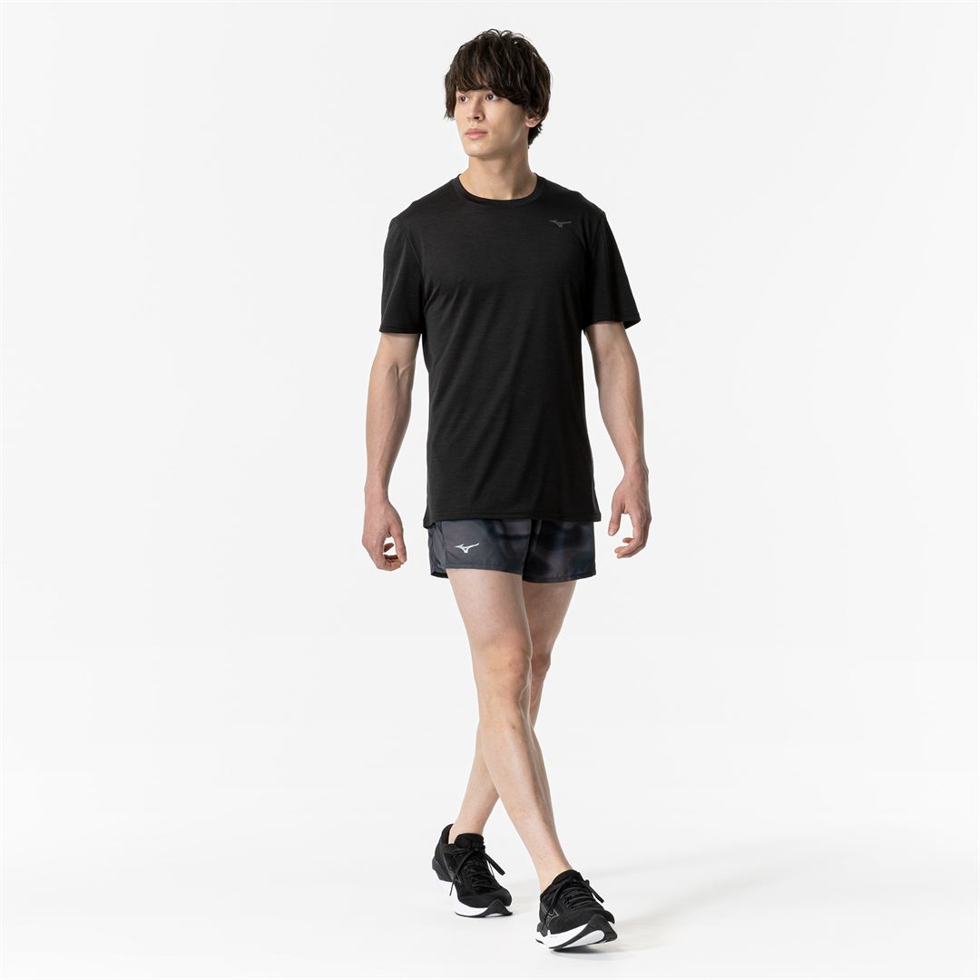 ランニングマルチポケットパンツグラフィック ブラック S