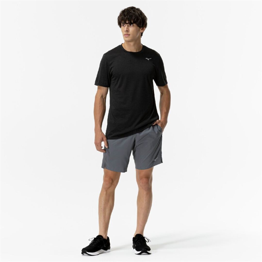 ランニング マルチポケットパンツハーフ 9インチ グレー S
