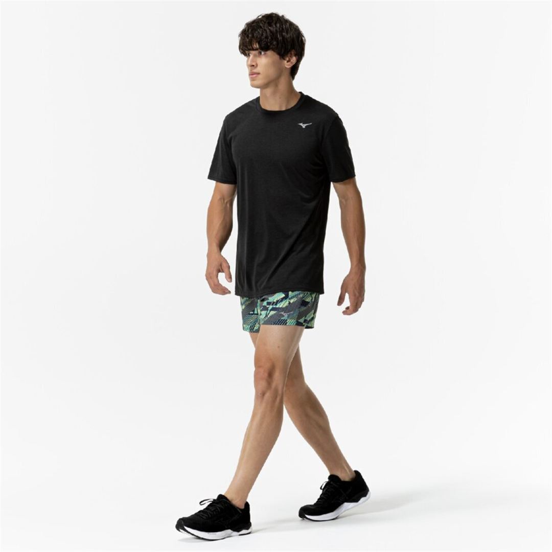 ランニング マルチポケットパンツ グラフィック6インチ ピーコート XL