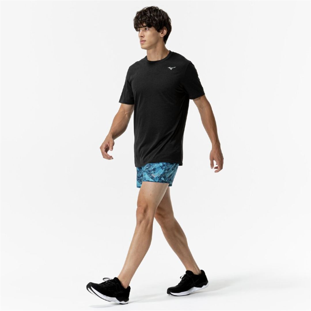 ランニング マルチポケットパンツ グラフィック6インチ ムーンリットオーシャン XL