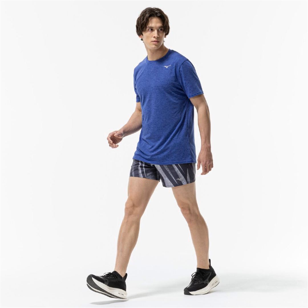 ランニング マルチポケットパンツ グラフィック6インチ バリトンブルー XL
