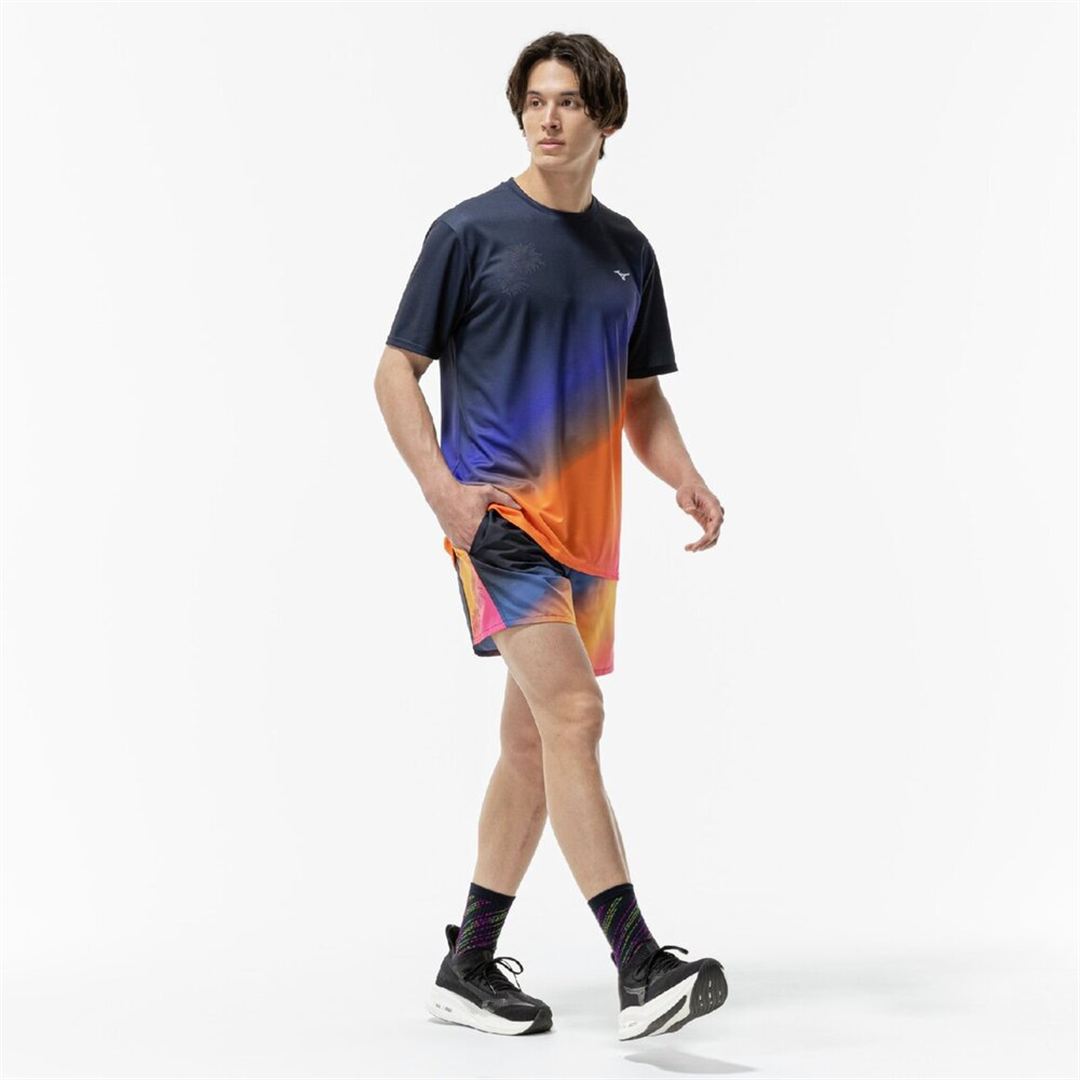 ランニング マルチポケットパンツ プラス グラフィック 7インチ ユウヤケ S