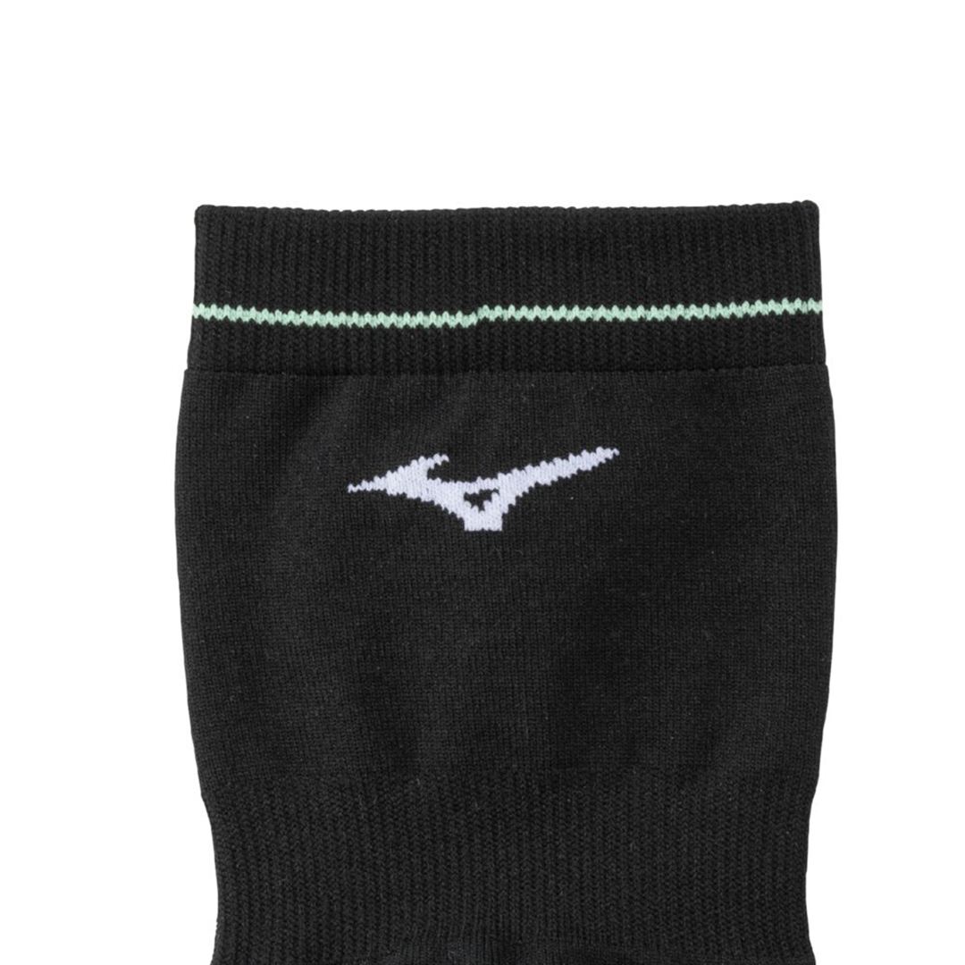 【ミズノ直営限定】ランニングクルーソックス ブラック 23-25