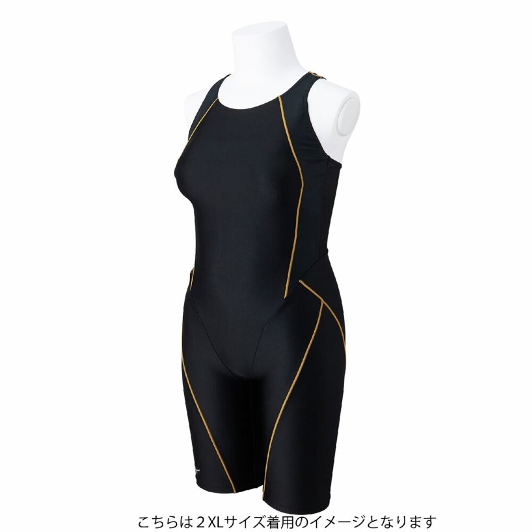 【Stroke ONE／撥水】スイムフィットネス用オールインワン ブラック×ブラック S