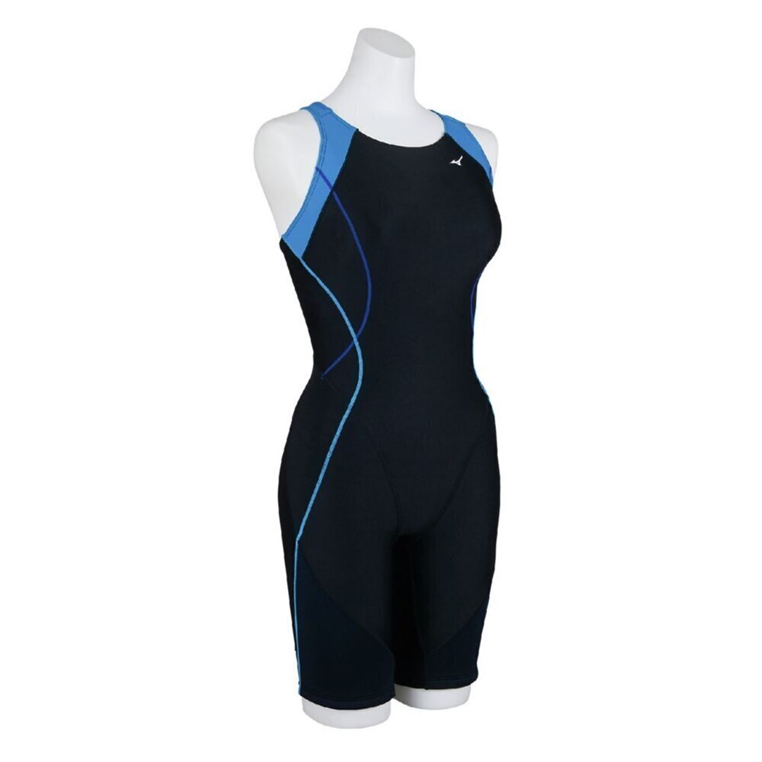 【EZ SWIM】スイムフィットネス用オールインワン(直営限定品) ブラック×D.ターコイズ S
