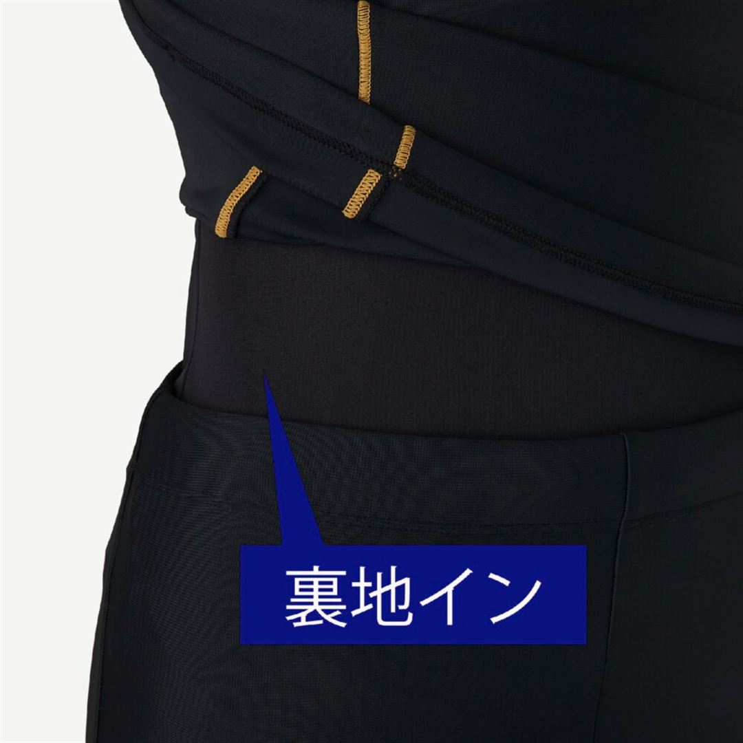 【ドレスアップスイム】アクアフィットネス用セパレーツ(インセパ) ブラック×ゴールド XL