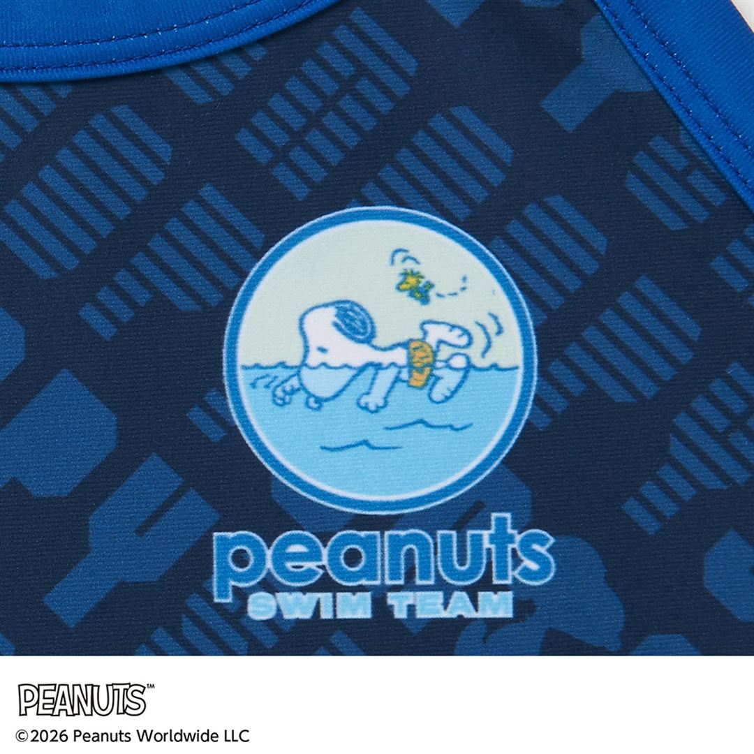 【PEANUTS】競泳練習用ミディアムカット ネイビー XS