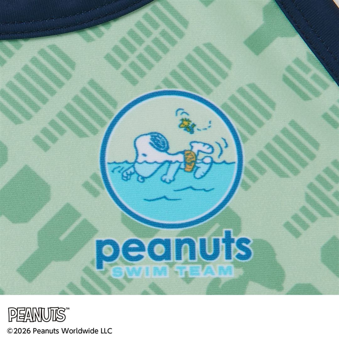 【PEANUTS】競泳練習用ミディアムカット ミント XS