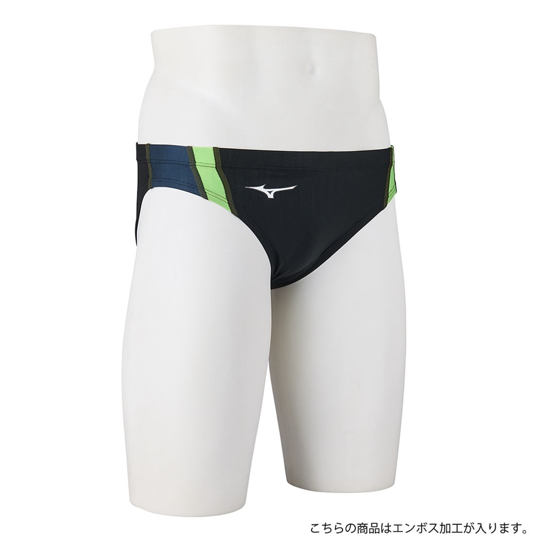 【STREAM ACE】競泳用Vパンツ ブラック×ライム XS