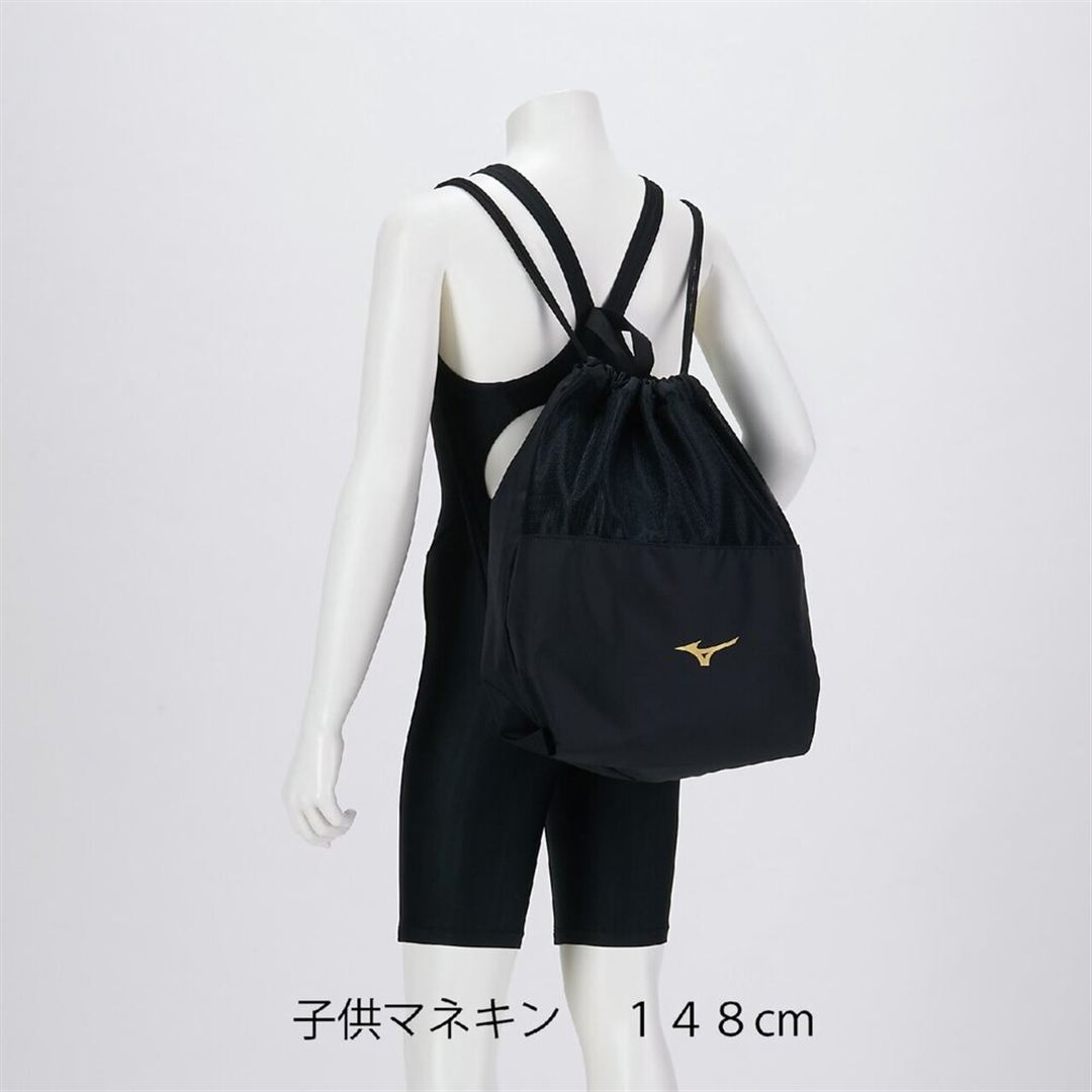 マルチナップサック(スイム) ブラック×ゴールド